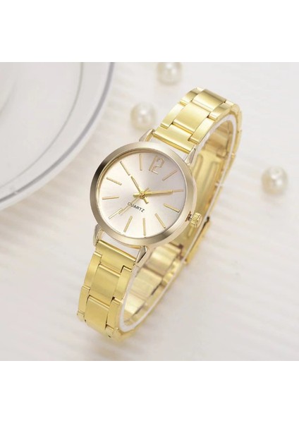 Gül Altın Moda Ithal Kadın Çelik Şerit Saatler Moda Lüks Özel Tasarım Kol Saatleri Sıcak Satış Kadın Kuvars Saatler (Yurt Dışından) indirimleri