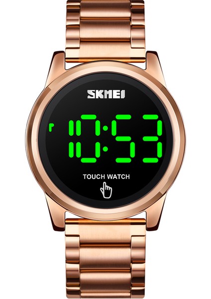 SKMF8001PU Skmei 1684 Dokunmatik Ekran Dijital Spor Saatler Saat Su Geçirmez Markalı Moda Deri Izle Erkekler (Yurt Dışından)