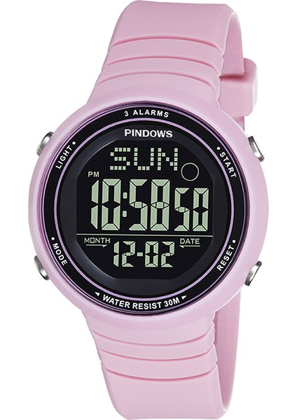 PDS-601G-N4 Dijital/led/elektronik Pindowlar Paslanmaz Çelik Arka Dijital Işık Göstergesi Yeni Tasarım Dijital Spor Silikon Yeni Tasarım Dijital Spor LED Saatler (Yurt Dışından)