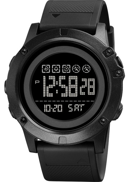 SKMF810101 Skmei 1727 Çift Zamanlı Spor Saatler Erkekler Silikon Bant Su Geçirmez Aydınlık Saat Dijital (Yurt Dışından)