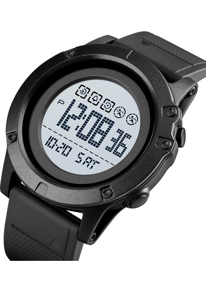 SKMF810101 Skmei 1727 Çift Zamanlı Spor Saatler Erkekler Silikon Bant Su Geçirmez Aydınlık Saat Dijital (Yurt Dışından)
