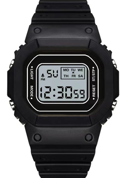 Beyaz F-1 Moda Dijital Saat LED Saatler Bilek Öğrenci Spor Su Geçirmez Kadın Çocuk Dijital Saat (Yurt Dışından) fırsatları