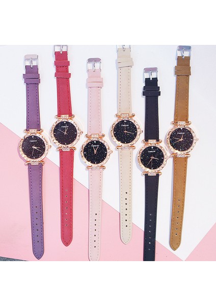 E Moda Sıcak Satış Taşlı Bileklik Kol Saati Seti Bilezik Yıldızlı Gökyüzü Kuvars Izle Kadınlar Için Set (Yurt Dışından) modelleri