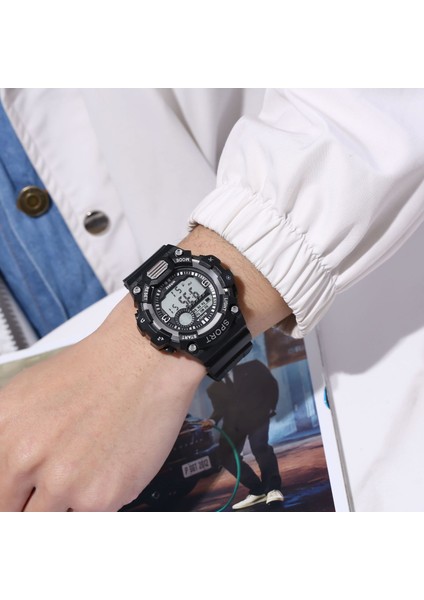Model 1 Sıcak Moda Aydınlık Takvim LED Öğrenci Spor Saat Zarif Çok Fonksiyonlu Zamanlama Çalar Saat Çocuk Dijital Saat (Yurt Dışından) fiyatları