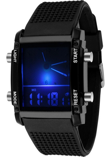 Beyaz Erkekler LED Kol Saati Elektronik Spor Saatler Rahat Moda Dijital Saat Koşu Hediye Reloj Hombre Feminino Izle (Yurt Dışından)