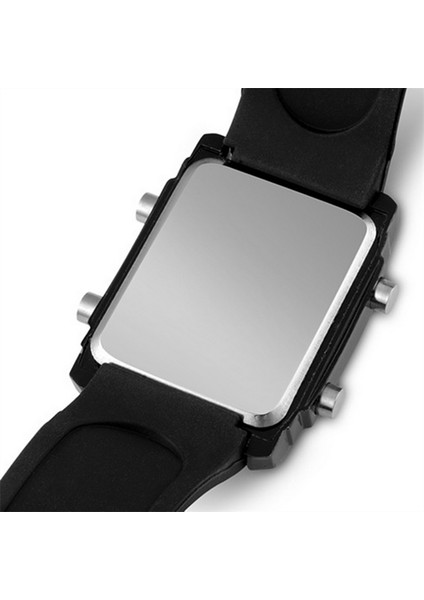 Beyaz Erkekler LED Kol Saati Elektronik Spor Saatler Rahat Moda Dijital Saat Koşu Hediye Reloj Hombre Feminino Izle (Yurt Dışından)