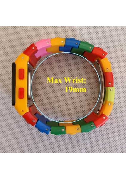 16 Sıcak Çocuk Saatleri Dijital LED Şık Unisex Renkli Oluşturucu Blokları Spor Çocuklar Saatler Bilek Erkek Öğrenci Izle Hediye (Yurt Dışından)