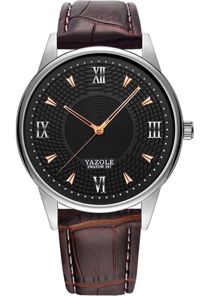 Stil 4 Yazole D 397 Sıcak Tasarım Relojes Erkek Kuvars Saatler Yeni Geliş Deri Kayışlar Erkek Izle Kaliteli Oem Bilek Saatleri Satışa (Yurt Dışından)
