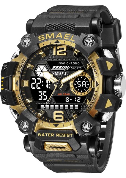 H Smael 8072 Spor Smael 8072 En Çok Satan 2023 G-Watch Stil Saat Fabrikası Oem&odm Sport Chrono Çift Analog Erkek Tarzı Dijital Saatler (Yurt Dışından)