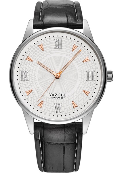 Stil 1 Yazole D 397 Sıcak Tasarım Relojes Erkek Kuvars Saatler Yeni Geliş Deri Kayışlar Erkek Izle Kaliteli Oem Bilek Saatleri Satışa (Yurt Dışından)