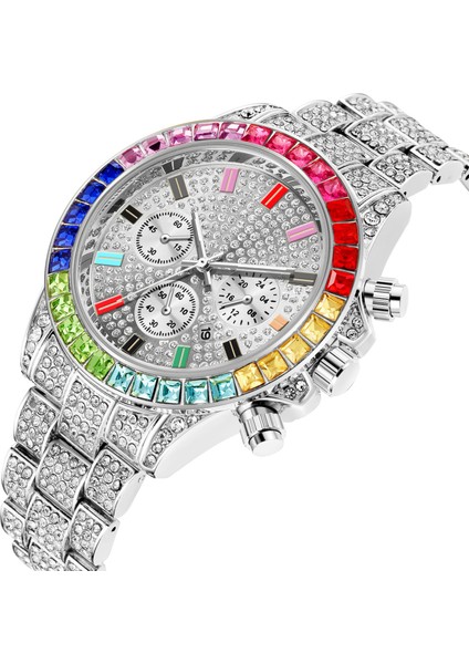 2 Kutu ile Lüks YUSA465 Sıcak Satış 3 Adet/takım Yeni Erkek Kuvars Saatler Küba Tarzı Bilezik Kolye Elmas Takı Seti Erkek Hediye Izle (Yurt Dışından) fırsatları