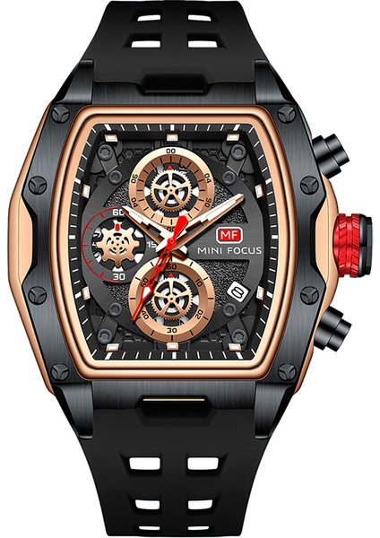 MFB1001 Resim Olarak Mini Focus 0473 Yeni Saatler Lüks Spor Kuvars Izle Erkekler Için Aydınlık Ellerle Su Geçirmez Kronograf Kol Saatleri Mavi Kayış (Yurt Dışından)