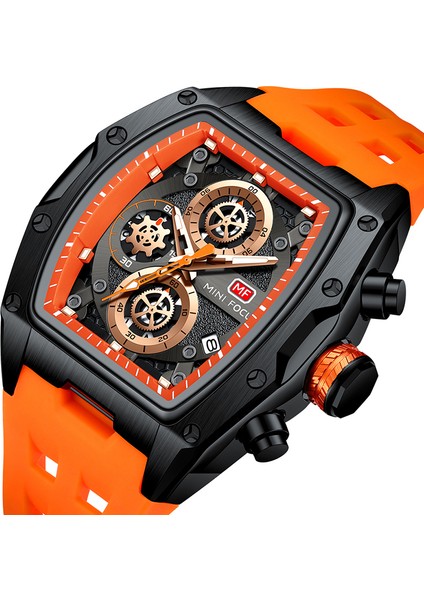 MFB1001 Resim Olarak Mini Focus 0473 Yeni Saatler Lüks Spor Kuvars Izle Erkekler Için Aydınlık Ellerle Su Geçirmez Kronograf Kol Saatleri Mavi Kayış (Yurt Dışından)