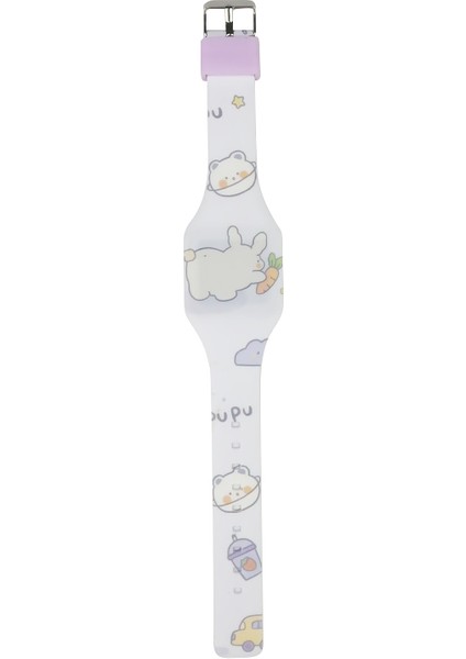 Stil 1 Karikatür/spor 2023 Yeni Karikatür Çocuk Dijital Saat LED Silikon Çocuk Renkli Baskı Izle Özel Açık Hava Spor Saati (Yurt Dışından)