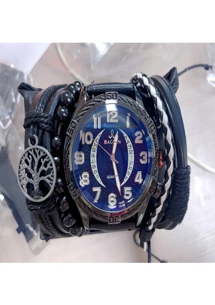 Stil 10 5 Adet/takım Erkek Yeni Hepsi Bir Arada Boncuklu Kuvars Spor Seti Izle (Yurt Dışından)