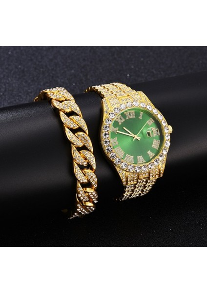 13 Erkek Izle Yeni Hip Hop Takı Izle Buzlu Out Rhinestones Kuvars Saatler Pembe Mor Mavi Kadran Romen Rakamları Saatler (Yurt Dışından) fırsatları