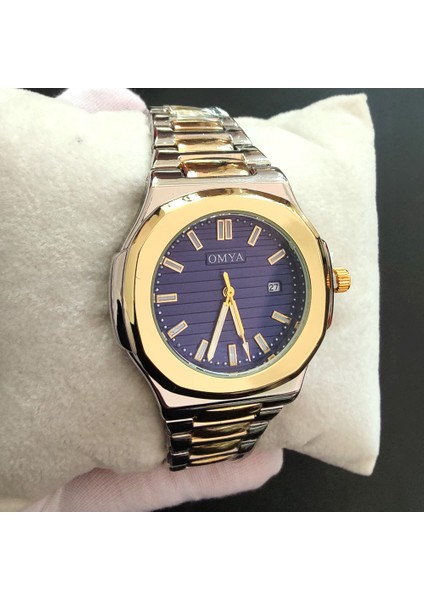 Gümüş-Mavi Moda Üst Marka Izle Adam Kare Yüz Erkekler Için Kuvars Saatler Çelik Bant Saatı Takvim ile Su Geçirmez Erkekler Için Izle (Yurt Dışından) indirimleri