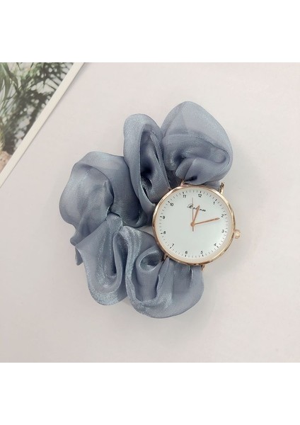 Yeşil Kadın Ins Tarzı Yaratıcı Şerit Saç Bandı Kuvars Izle Bayanlar Ipek Eşarp Bilezik Kumaş Saç Bandı Kızlar Kuvars Saatler (Yurt Dışından) fiyatları