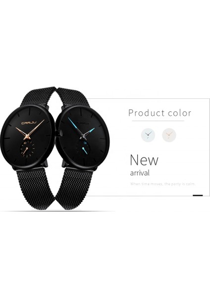 Bej Crrju 2150 Moda Erkek Saat Üst Marka Lüks Kuvars Izle Erkekler Rahat Ince Örgü Çelik Su Geçirmez Spor Saat Relogio Masculino (Yurt Dışından) fırsatları