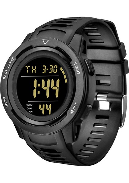 Sarı Dijital Saat Moda Erkek Bilek Su Geçirmez Reloj Spor Dijital Saat Alarmlı (Yurt Dışından)