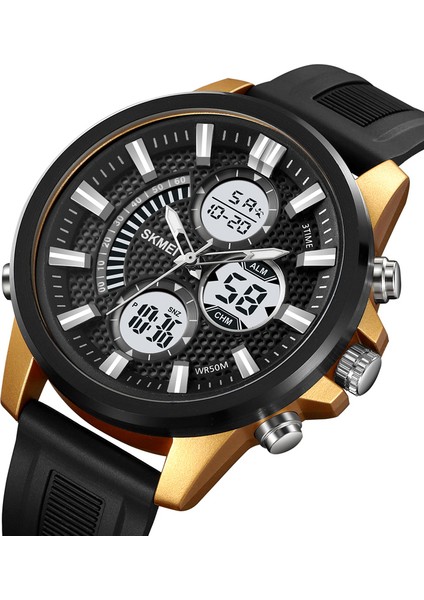 Siyah/siyah Moda Özel Izle Skmei 2235 Popüler Moda Erkek Saatler Bilek Relojes Dijital Saat Spor 3 Zaman Relojes Spor (Yurt Dışından)