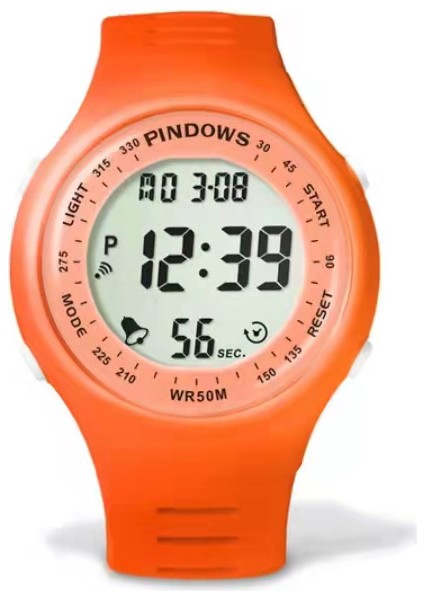 PDS-8002-N4 Moda Pindows Kaliteli Fabrika Orijinal LED Dijital Silikon Çocuk Öğrenciler Erkekler Spor LED Saatler Üst Marka Erkekler Dijital Saat (Yurt Dışından)
