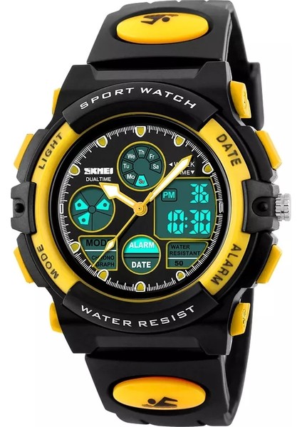 Kırmızı Dijital Saat Skmei 1163 Çocuk LED Dijital Çift Ekran Kol Saatleri Erkek Kuvars Izle Çok Fonksiyonlu 50M Su Geçirmez Çocuk Spor Saatleri (Yurt Dışından) indirimleri