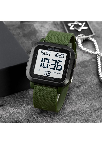 Stil 6 Moda Klasik Moda Marka Abs Vaka Kauçuk Kayış Özel Tasarım Adam Bilek Dijital Saat (Yurt Dışından) fiyatları