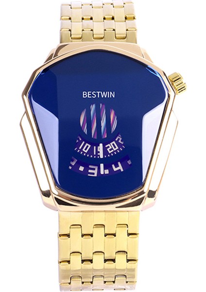 Gümüş (Örgü) Bestwin Elmas Tarzı Kuvars Izle Erkekler Için Su Geçirmez Moda Çelik Bant Bilek Saatler Benzersiz Kadınlar Lüks Reloj Hombre (Yurt Dışından)