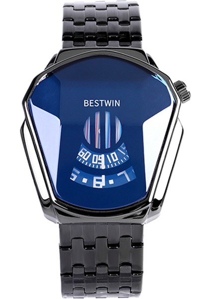 Gümüş (Örgü) Bestwin Elmas Tarzı Kuvars Izle Erkekler Için Su Geçirmez Moda Çelik Bant Bilek Saatler Benzersiz Kadınlar Lüks Reloj Hombre (Yurt Dışından)