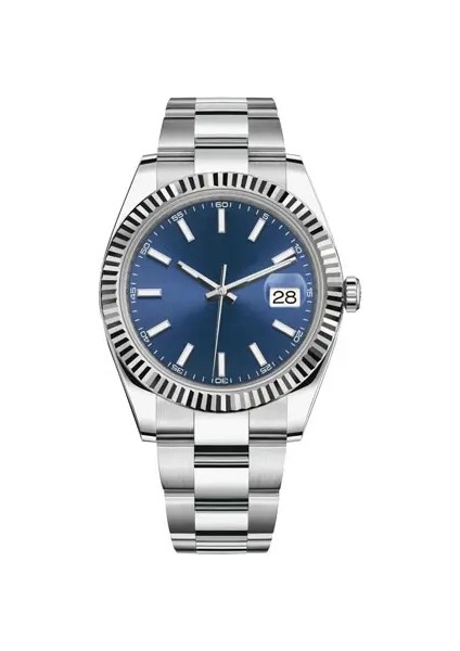 03 Yuvarlak Basit 3A Yüksek Kaliteli Paslanmaz Çelik Kayış, Tam Otomatik Mekanik Erkek Mekanik Saat, Erkeklere Hediye (Yurt Dışından) fırsatları