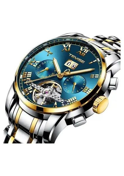 E Tevise 9005 Df Üst Marka Moda Tevise 9005 Df Erkek Kendinden Rüzgarlı Kol Saati Adam Mekanik Saatler Otomatik Izle Erkek Saat Relogio Masculino (Yurt Dışından) fırsatları