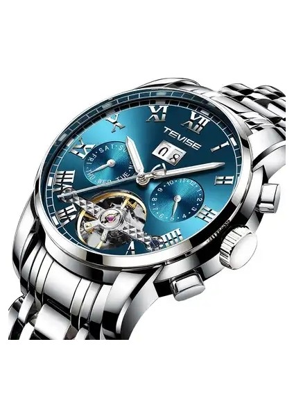 E Tevise 9005 Df Üst Marka Moda Tevise 9005 Df Erkek Kendinden Rüzgarlı Kol Saati Adam Mekanik Saatler Otomatik Izle Erkek Saat Relogio Masculino (Yurt Dışından) indirimleri