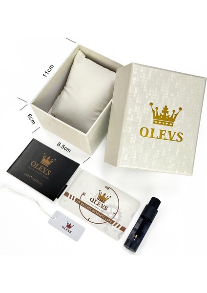 Box2 Kuvars Izle Olevs 6609 Özelleştirilmiş Sıcak Satış Stilleri Klasik Moda Tarih Su Geçirmez Deri Hakiki Otomatik Mekanik Saat Erkek Saat (Yurt Dışından)