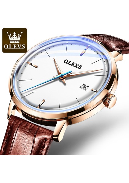 Box2 Kuvars Izle Olevs 6609 Özelleştirilmiş Sıcak Satış Stilleri Klasik Moda Tarih Su Geçirmez Deri Hakiki Otomatik Mekanik Saat Erkek Saat (Yurt Dışından) fiyatları