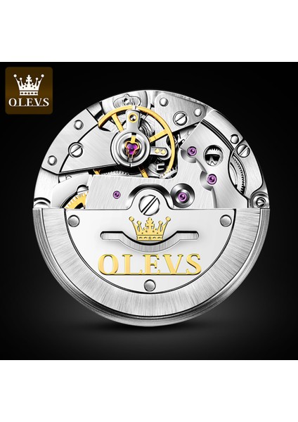 Box2 Kuvars Izle Olevs 6609 Özelleştirilmiş Sıcak Satış Stilleri Klasik Moda Tarih Su Geçirmez Deri Hakiki Otomatik Mekanik Saat Erkek Saat (Yurt Dışından) modelleri