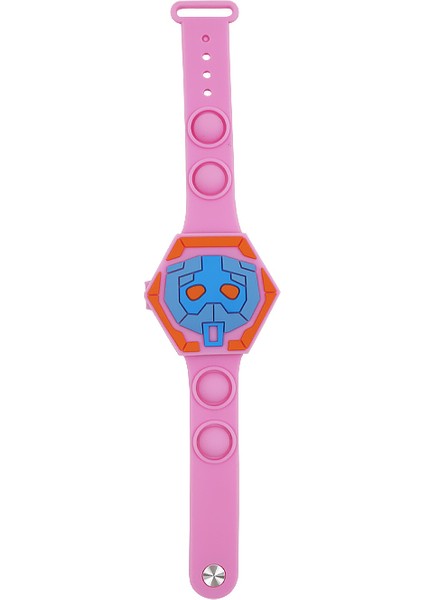 Gül Kırmızı Karikatür ve Sevimli Odm Özel Moda Bilek Saatler LED Çocuklar Dijital Silikon Kayış Pop Izle Çocuk (Yurt Dışından)