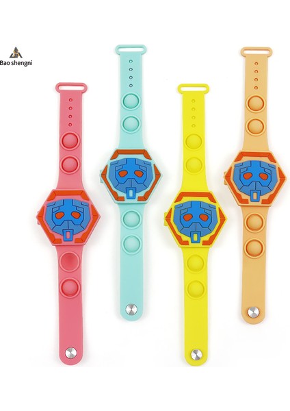 Gül Kırmızı Karikatür ve Sevimli Odm Özel Moda Bilek Saatler LED Çocuklar Dijital Silikon Kayış Pop Izle Çocuk (Yurt Dışından) modelleri