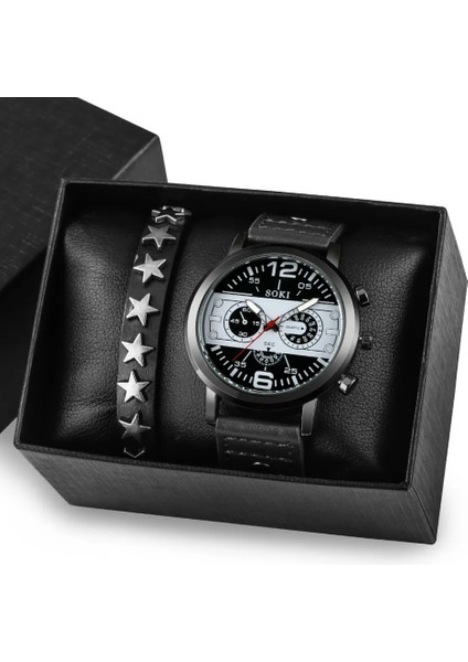 5 (Hediye Kutusu Mevcuttur) Lüks Yusa 320 Sıcak Satış Erkekler Kuvars Izle Hediye Seti Bilezik Seti Deri Kol Saatleri Moda Erkek Saatler Hediye Kutusu ile Erkek Çocuk Için (Yurt Dışından) fırsatları
