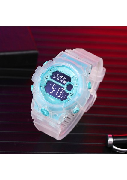 GND002-1 Unisex Su Geçirmez LED Kol Saati Çalar Saat 12/24 H Kronometre Takvim Erkek ve Kız Çocuk Spor Dijital Saatler (Yurt Dışından) fırsatları