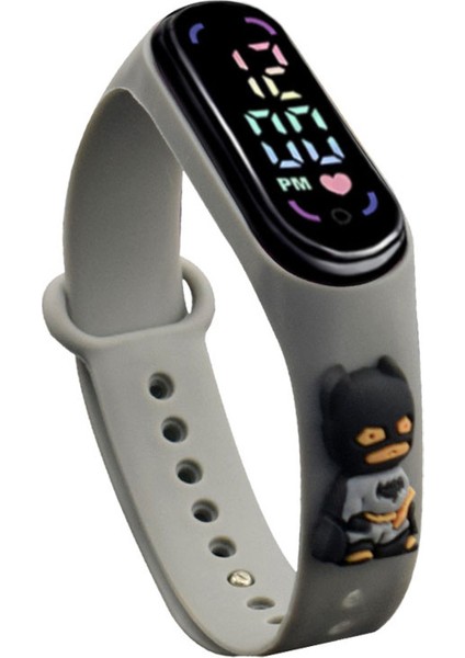 Gri Bir Dolar Yeni M7 LED Saatler Süper Kahraman Örümcek Adam Dikiş Hayvan Bilezik Mi Çocuk Çocuklar Reloj Dijital Saat (Yurt Dışından)