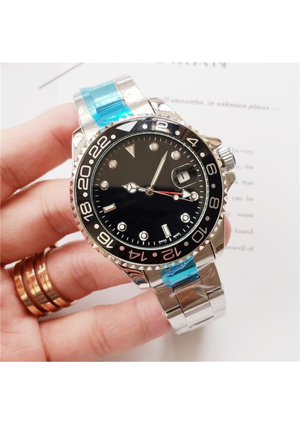 Stil 7 Ro Lexable Greenwich Ünlü Saat 4-Pin Çelik Kemer Emek Gmt Erkek Saati Üst Düzey Marka Mekanik Saat Üreticisi Wholesa (Yurt Dışından)