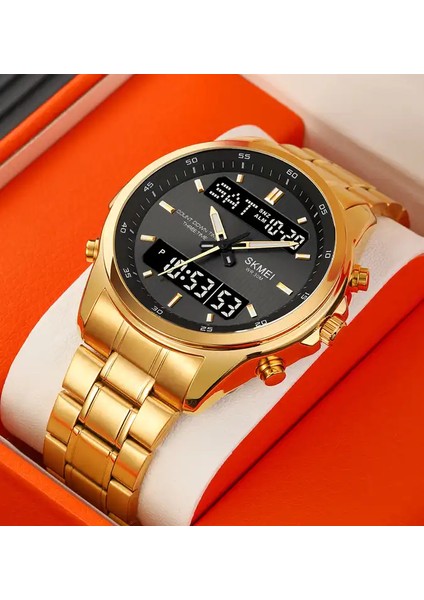 Altın Beyaz Skmei 2049 Reloj Skmei 2049 Analog Dijital Saat Erkek Relojes-Hombr Al Por Belediye Başkanı Kol Saati Erkekler Kadın Reçel Tangan (Yurt Dışından)