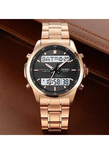 Altın Beyaz Skmei 2049 Reloj Skmei 2049 Analog Dijital Saat Erkek Relojes-Hombr Al Por Belediye Başkanı Kol Saati Erkekler Kadın Reçel Tangan (Yurt Dışından)