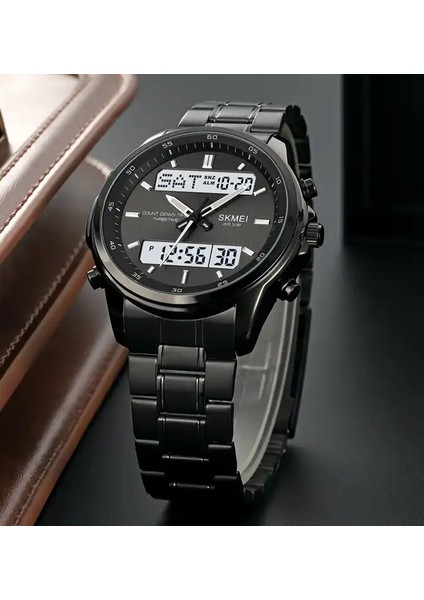 Altın Beyaz Skmei 2049 Reloj Skmei 2049 Analog Dijital Saat Erkek Relojes-Hombr Al Por Belediye Başkanı Kol Saati Erkekler Kadın Reçel Tangan (Yurt Dışından)