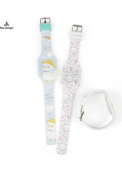 Stil 5 Karikatür/spor 2023 Yeni Karikatür Çocuk Dijital Saat LED Silikon Çocuk Renkli Baskı Izle Özel Açık Hava Spor Saati (Yurt Dışından) fırsatları