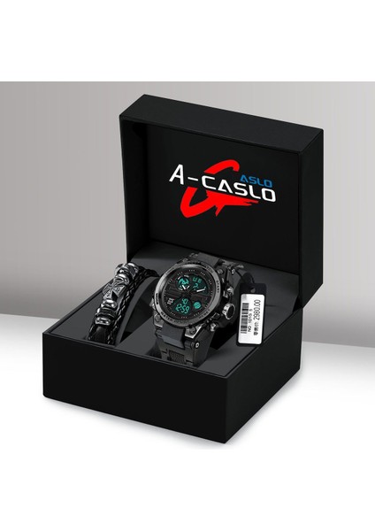 Gül Altın Çift Ekran 50AMT Su Geçirmez Kol Saati Saat Spor Izle Erkek Spor Izle LED Kuvars Erkekler S Şok (Yurt Dışından) indirimleri