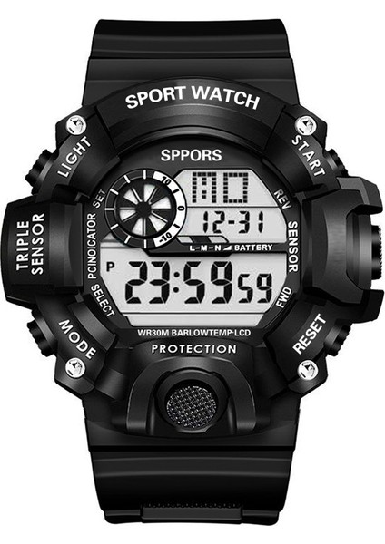 Kırmızı D Yeni Erkek Spor Elektronik Dijital Saat Büyük Ekran Spor Izle Erkek Çok Fonksiyonlu Açık Su Geçirmez Kol Saati (Yurt Dışından) modelleri