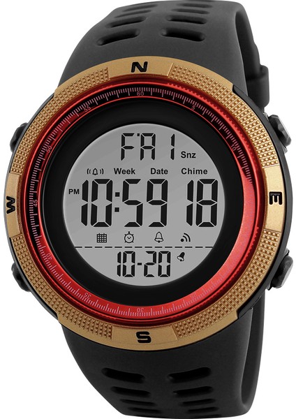 Altın/kırmızı-Beyaz Dijital Saat Reloj Digital Skmei 1251 Dijital Saatler Relojes Para Hombres Erkekler Için Spor Saatleri (Yurt Dışından)