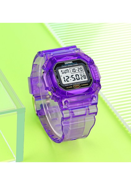 Beyaz Dijital Saat Skmei 1999 Özel Le Işık Kol Saati Reloj De Hombre 50M Kol Saatleri Transparente Band Erkekler Için LED Dijital Spor Saatler (Yurt Dışından) fırsatları